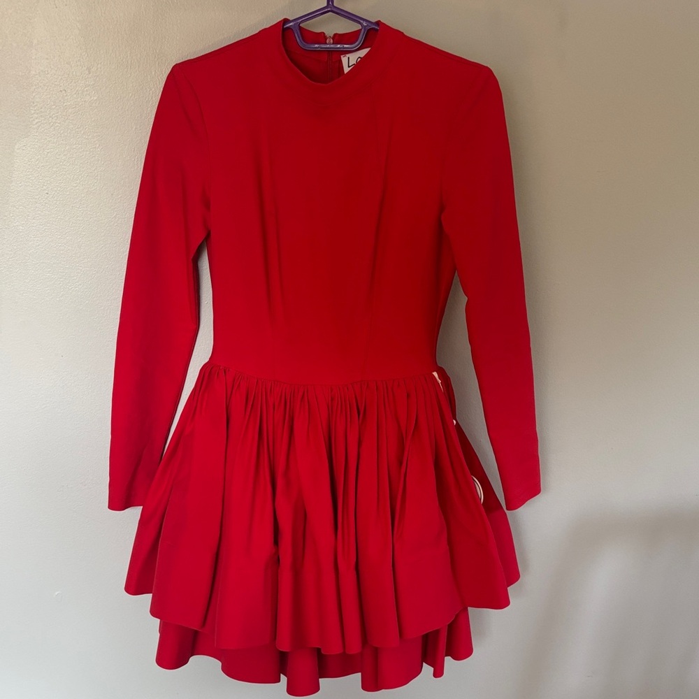 Red Long Sleeve Dress